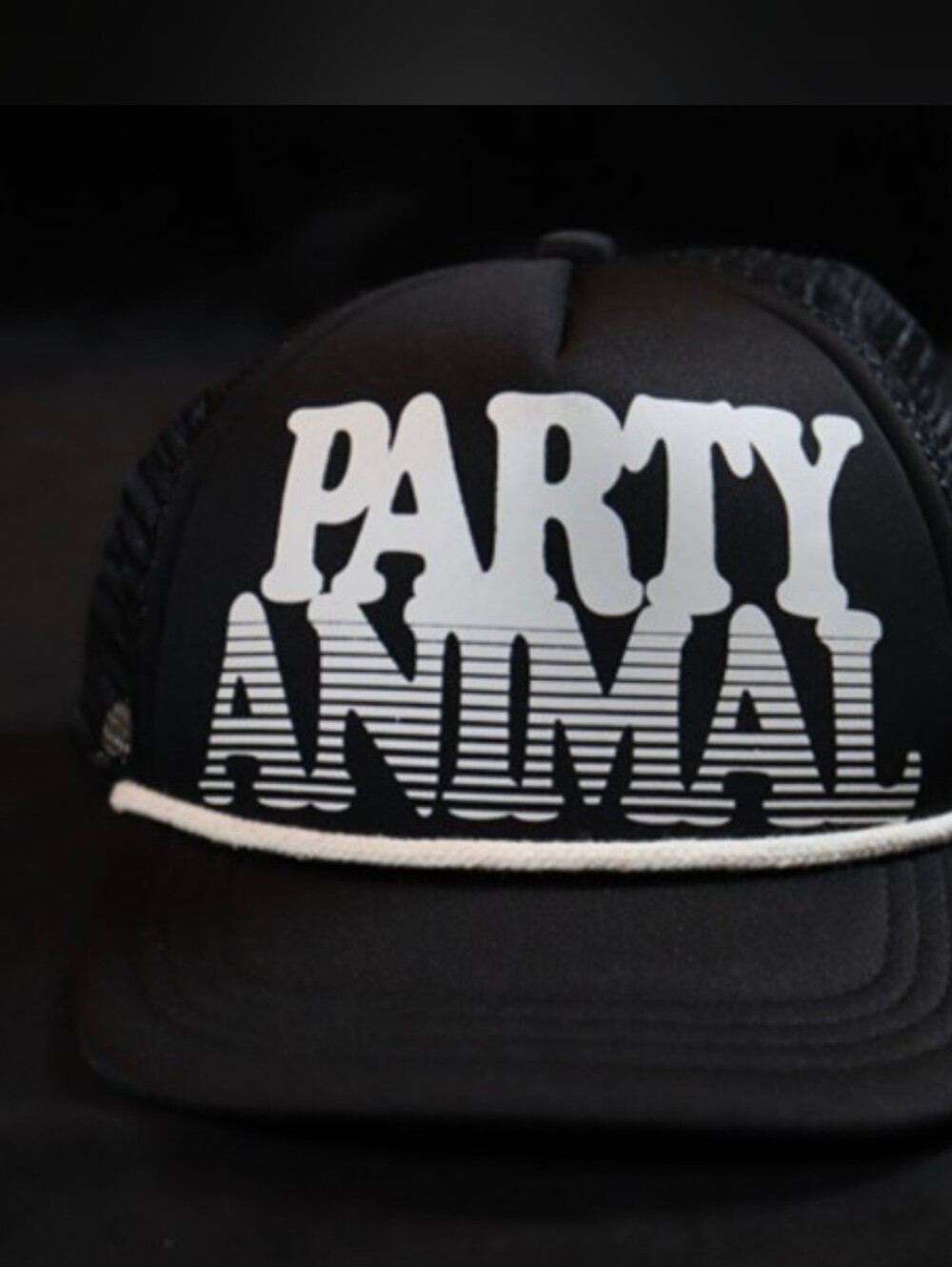 Vintage "Party Animal" Mesh Snapback Truckers Hat Cap Funny Gag Gift